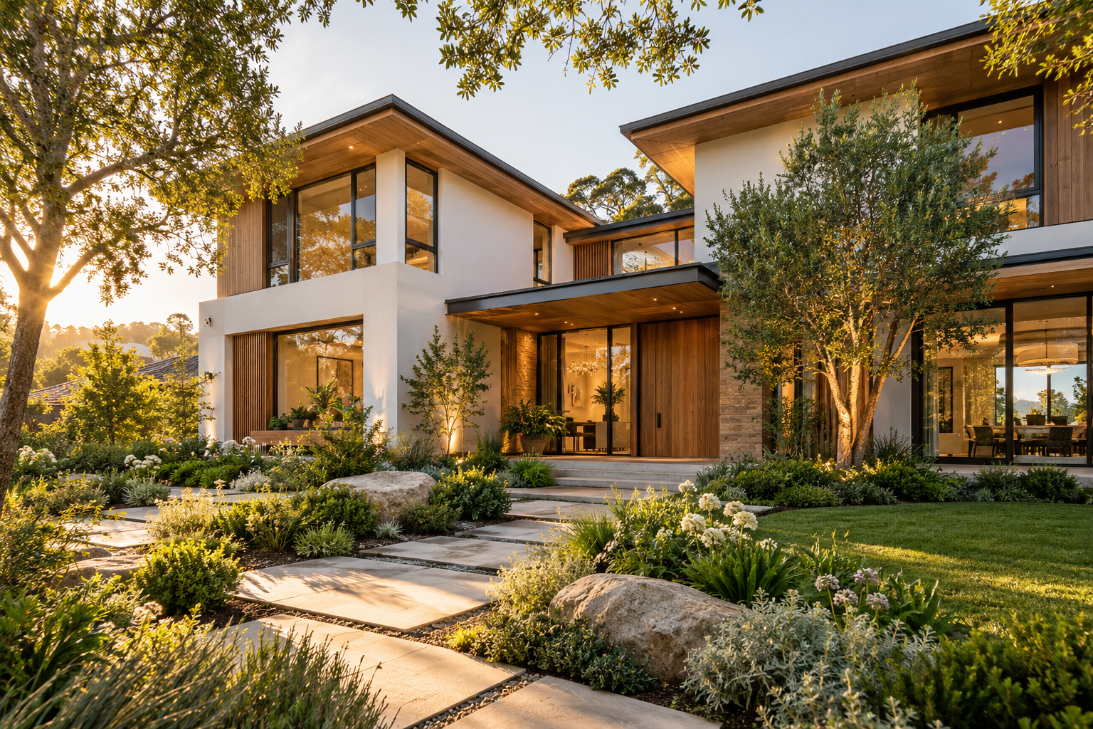 Atmospheric view of a modern home in Arizona